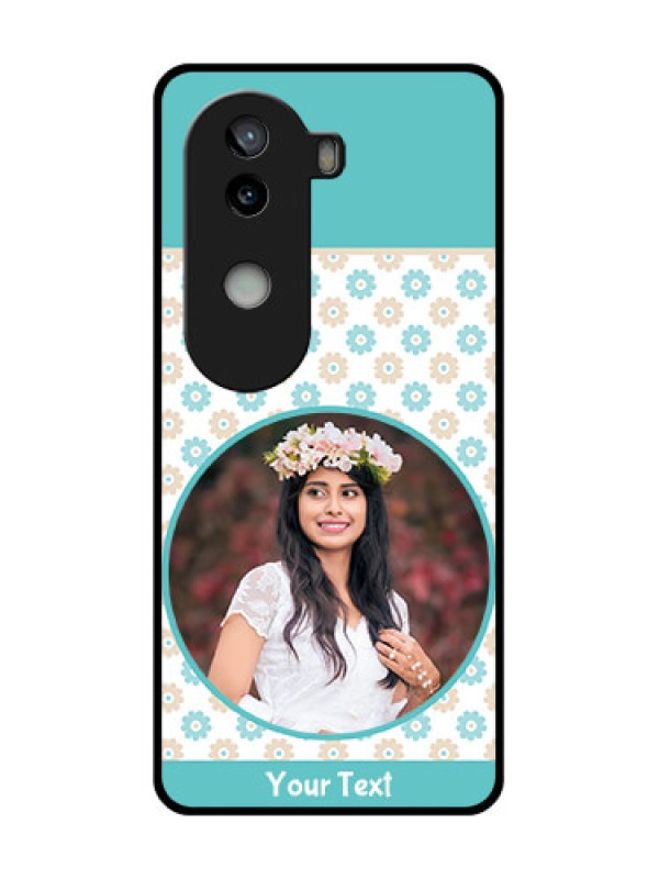 Custom iQOO Z9s 5G Custom Glass Phone CaseBeautiful Flowers Design
