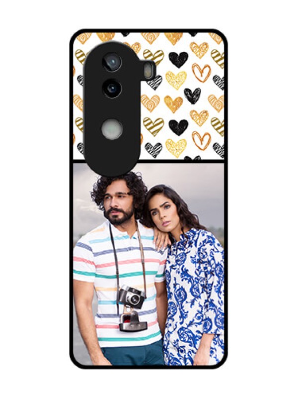 Custom iQOO Z9s 5G Custom Glass Phone CaseLove Symbol Design