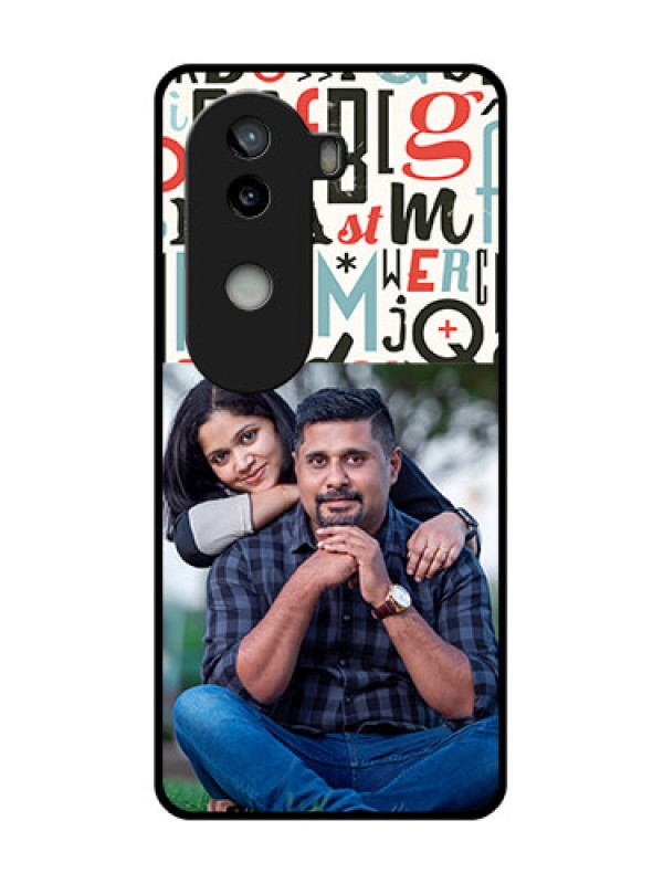 Custom iQOO Z9s 5G Custom Glass Phone CaseAlphabet Design