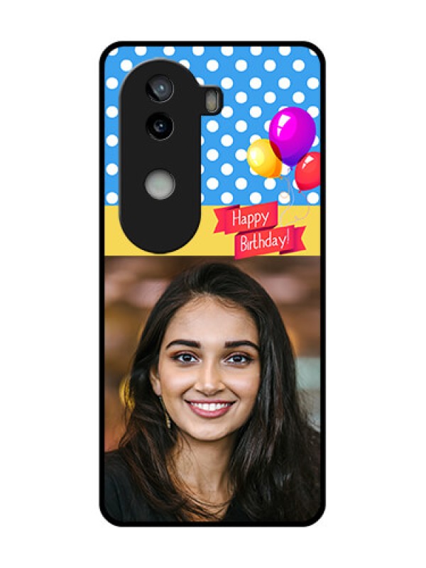 Custom iQOO Z9s 5G Custom Glass Phone CaseHappy Birthday Design