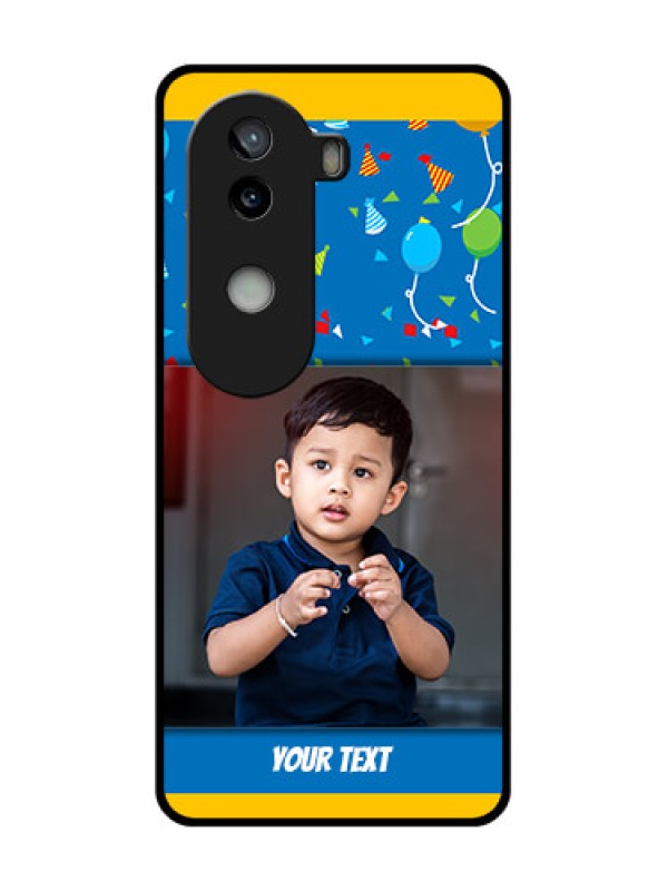 Custom iQOO Z9s 5G Custom Glass Phone CaseBirthday Wishes Design