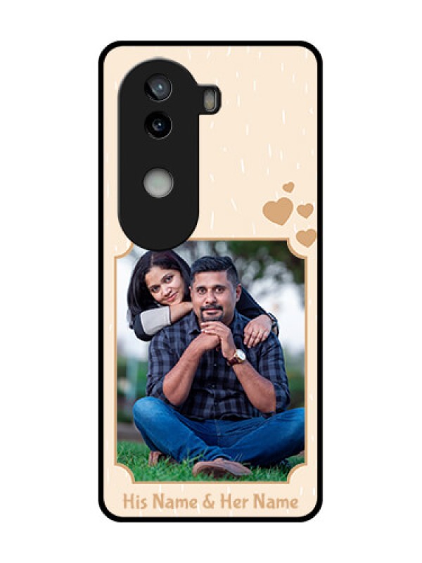 Custom iQOO Z9s 5G Custom Glass Phone CaseWith Confetti Love Design