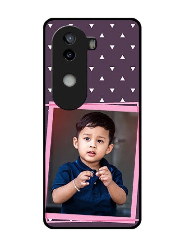Custom iQOO Z9s 5G Custom Glass Phone CaseTriangle Pattern Dotted Design
