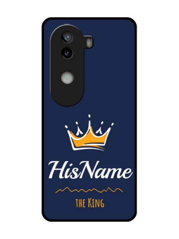 Custom iQOO Z9s 5G Custom Glass Phone CaseKing With Name Design