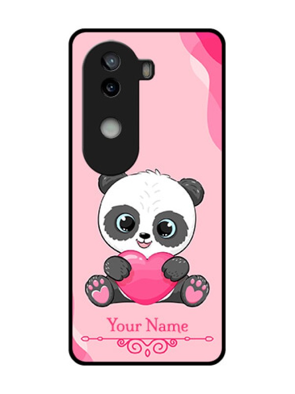 Custom iQOO Z9s 5G Custom Glass Phone CaseCute Panda Design