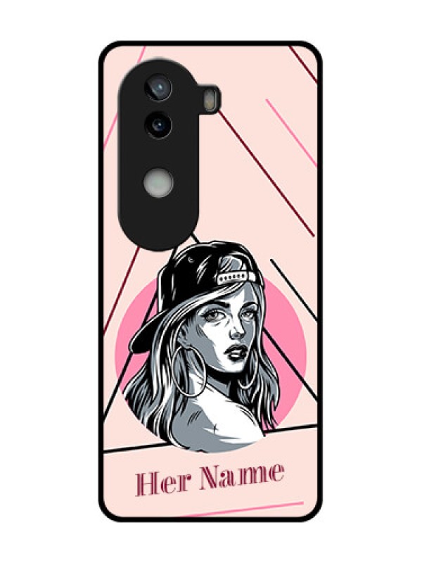 Custom iQOO Z9s 5G Custom Glass Phone CaseRockstar Girl Design