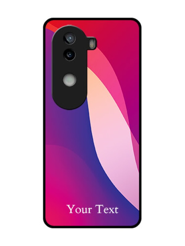 Custom iQOO Z9s 5G Custom Glass Phone CaseDigital Abstract Overlap Design