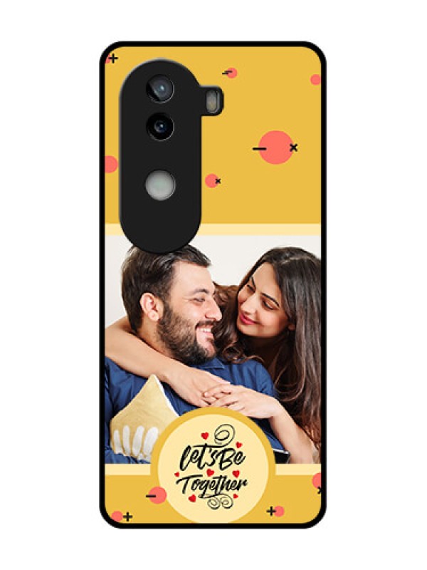 Custom iQOO Z9s 5G Custom Glass Phone CaseLets Be Together Design