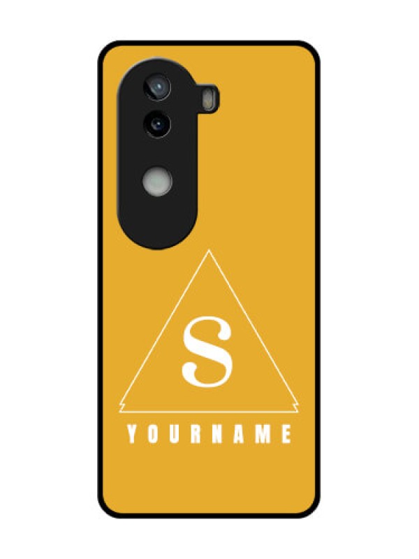 Custom iQOO Z9s 5G Custom Glass Phone CaseSimple Triangle Design