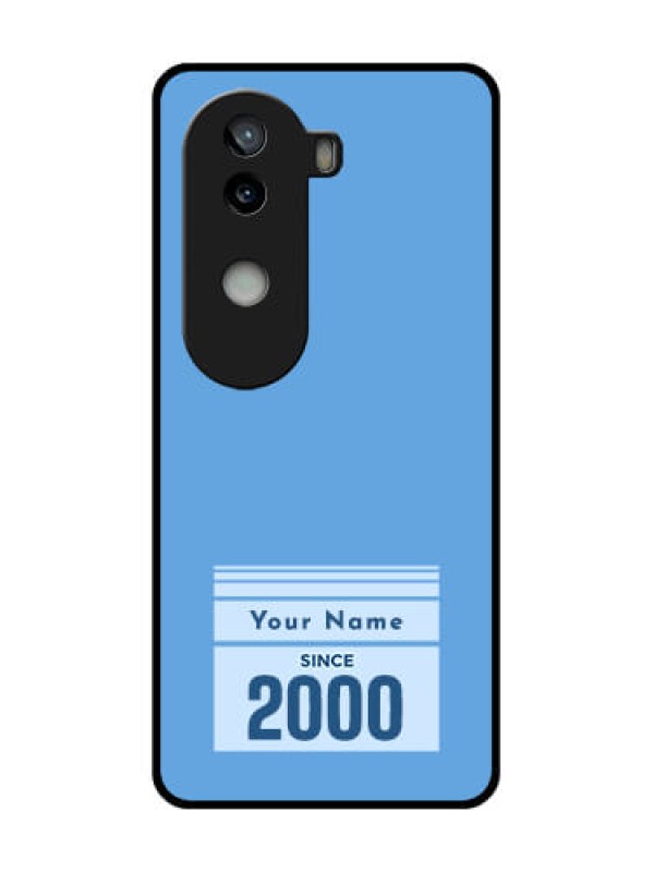 Custom iQOO Z9s 5G Custom Glass Phone CaseCustom Year Of Birth Design