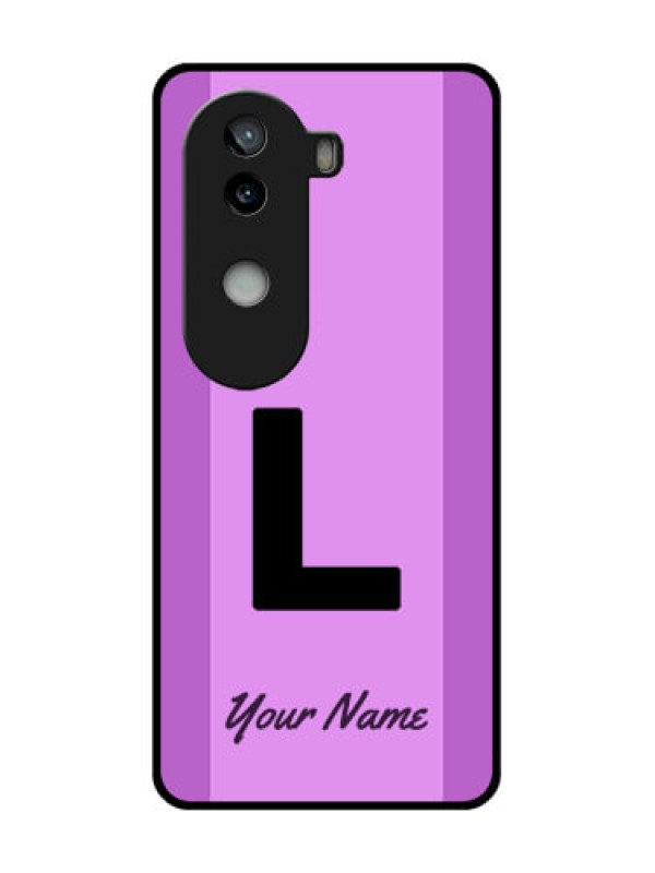 Custom iQOO Z9s 5G Custom Glass Phone CaseTricolor Custom Text Design