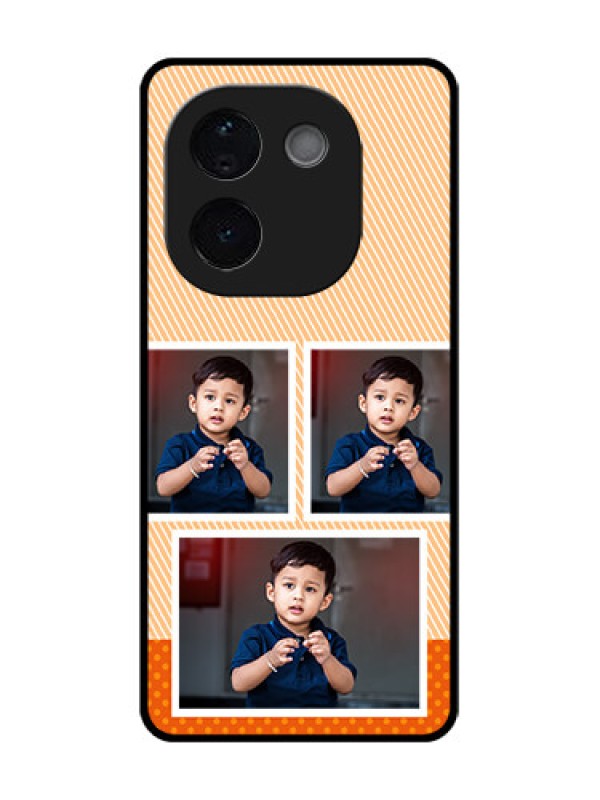 Custom iQOO Z9s Pro 5G Custom Glass Phone CaseBulk Photos Upload Design