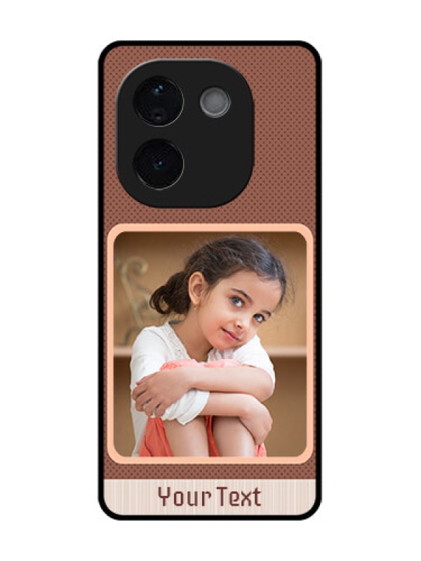 Custom iQOO Z9s Pro 5G Custom Glass Phone CaseSimple Pic Upload Design