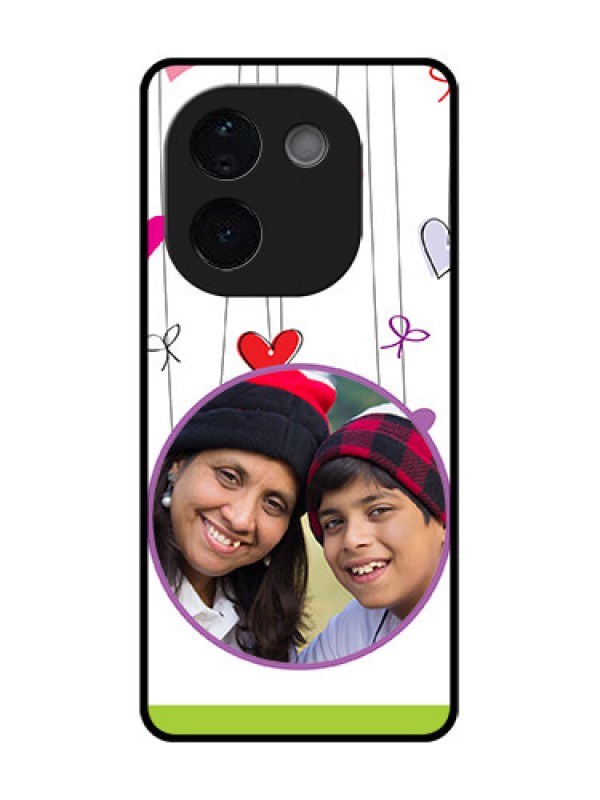 Custom iQOO Z9s Pro 5G Custom Glass Phone CaseCute Kids Phone Case Design