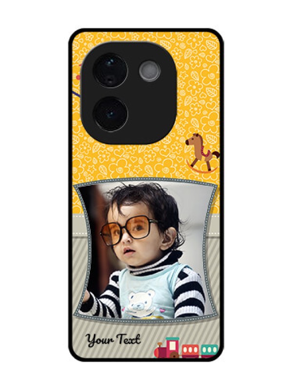 Custom iQOO Z9s Pro 5G Custom Glass Phone CaseBaby Picture Upload Design