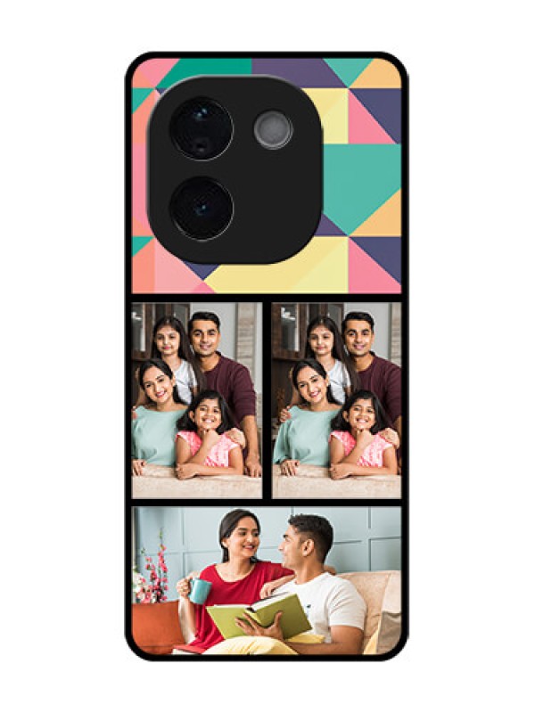 Custom iQOO Z9s Pro 5G Custom Glass Phone CaseBulk Pic Upload Design