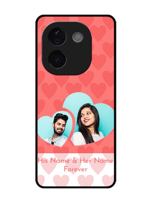 Custom iQOO Z9s Pro 5G Custom Glass Phone CaseCouple Pic Upload Design