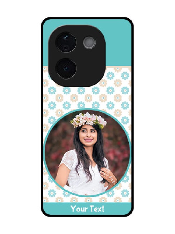 Custom iQOO Z9s Pro 5G Custom Glass Phone CaseBeautiful Flowers Design