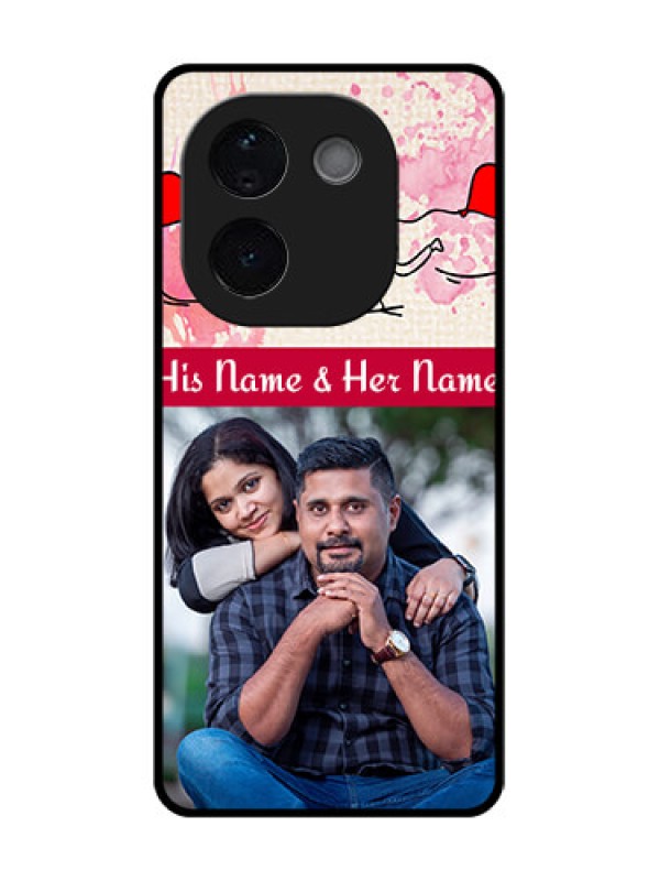 Custom iQOO Z9s Pro 5G Custom Glass Phone CaseYou And Me Case Design
