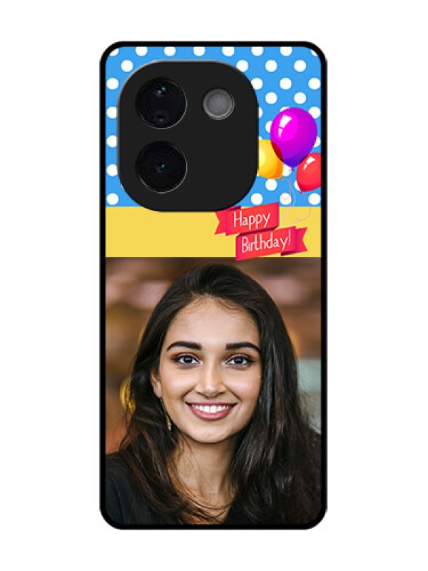 Custom iQOO Z9s Pro 5G Custom Glass Phone CaseHappy Birthday Design