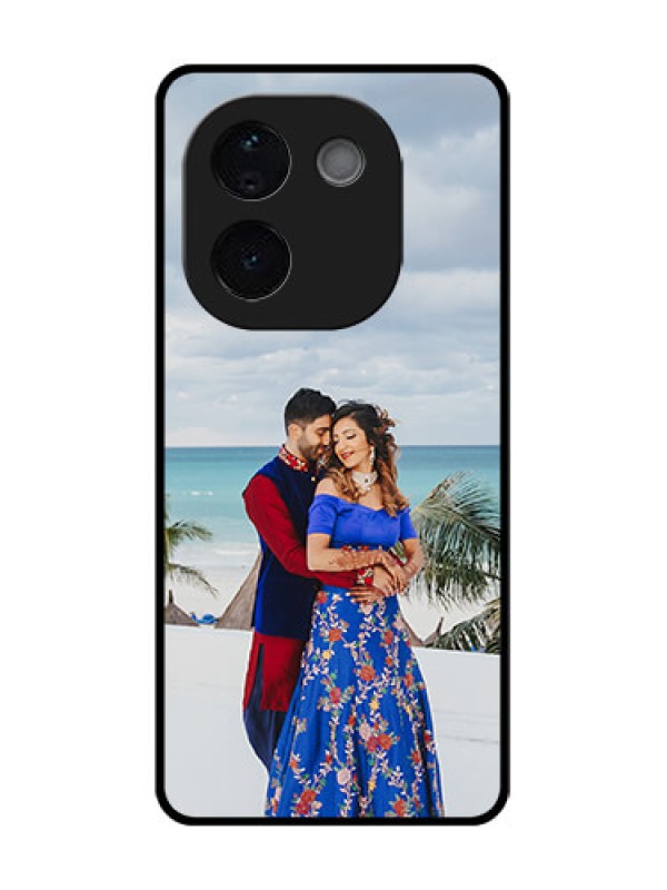 Custom iQOO Z9s Pro 5G Custom Glass Phone CaseUpload Full Picture Design