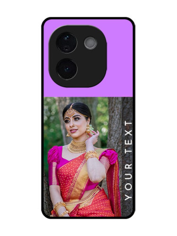 Custom iQOO Z9s Pro 5G Custom Glass Phone CaseBirthday Icons Design