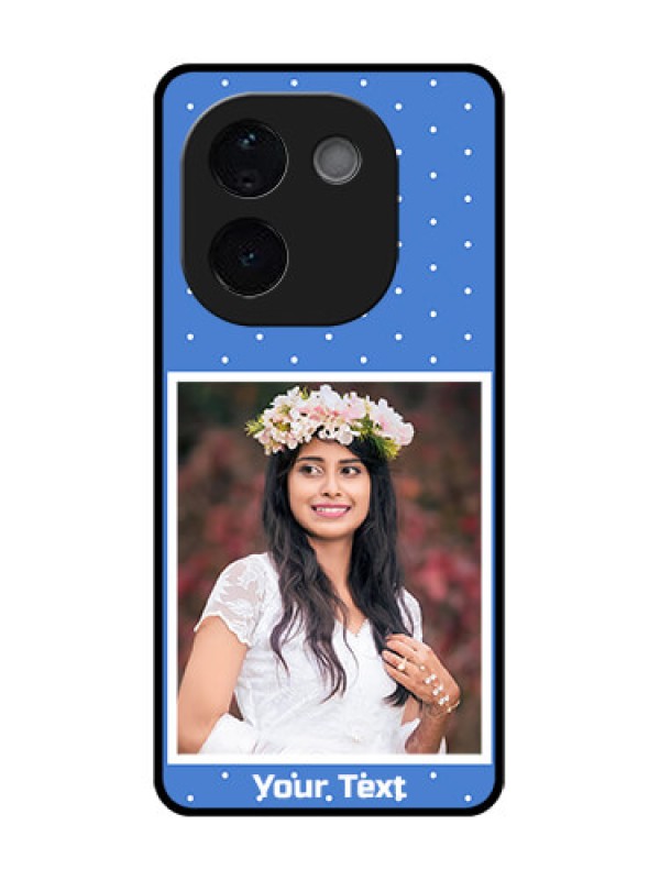 Custom iQOO Z9s Pro 5G Custom Glass Phone CasePolka Dots Design
