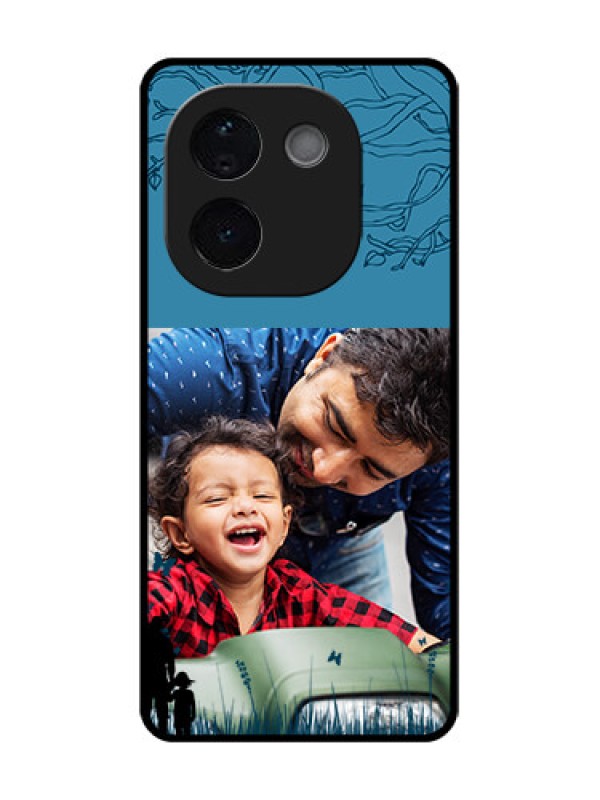 Custom iQOO Z9s Pro 5G Custom Glass Phone CaseBest Dad Design