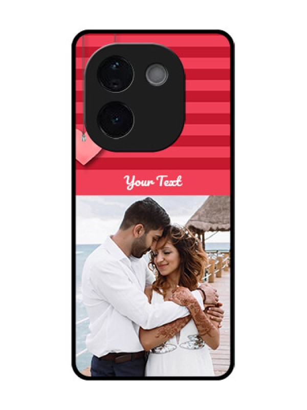 Custom iQOO Z9s Pro 5G Custom Glass Phone CaseValentines Day Design
