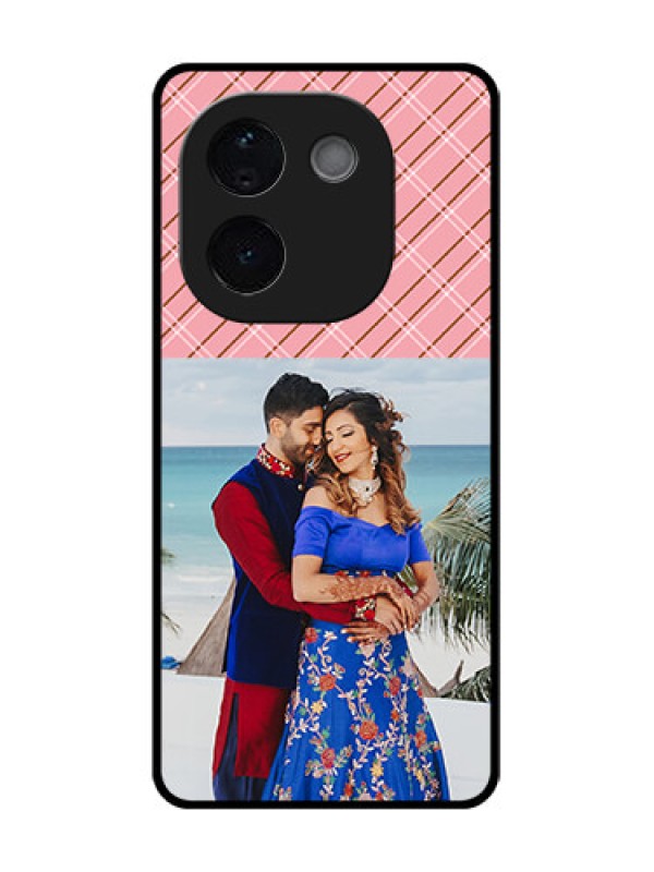 Custom iQOO Z9s Pro 5G Custom Glass Phone CaseTogether Forever Design