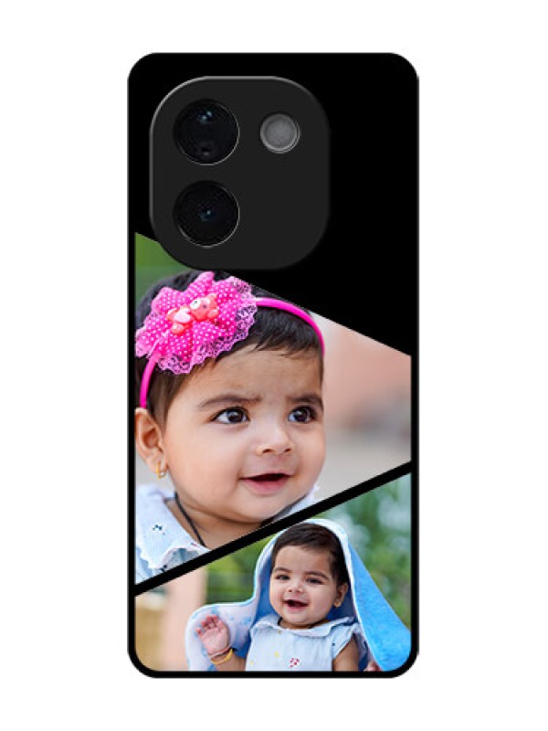 Custom iQOO Z9s Pro 5G Custom Glass Phone CaseSemi Cut Design