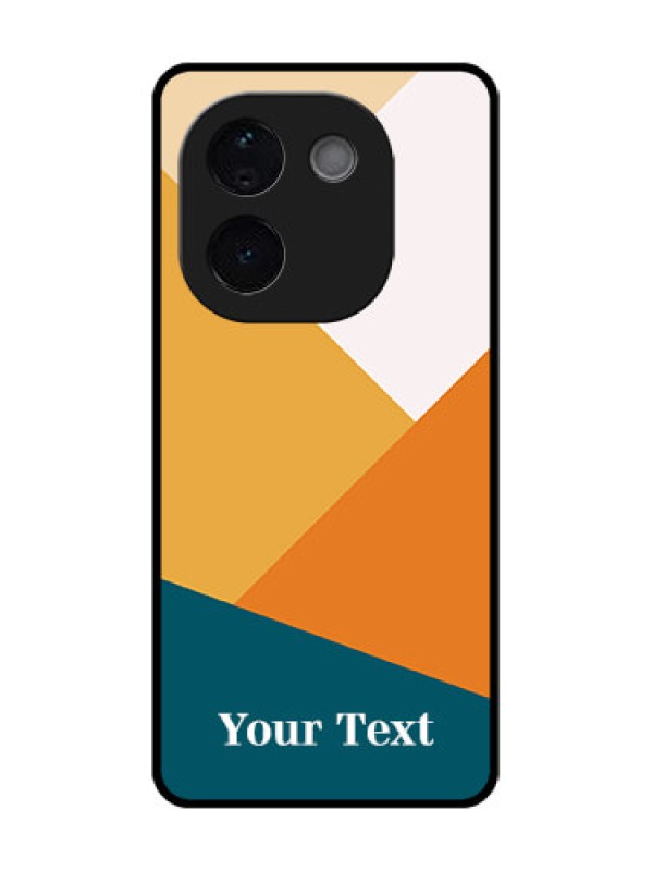 Custom iQOO Z9s Pro 5G Custom Glass Phone CaseStacked Multi - Colour Design