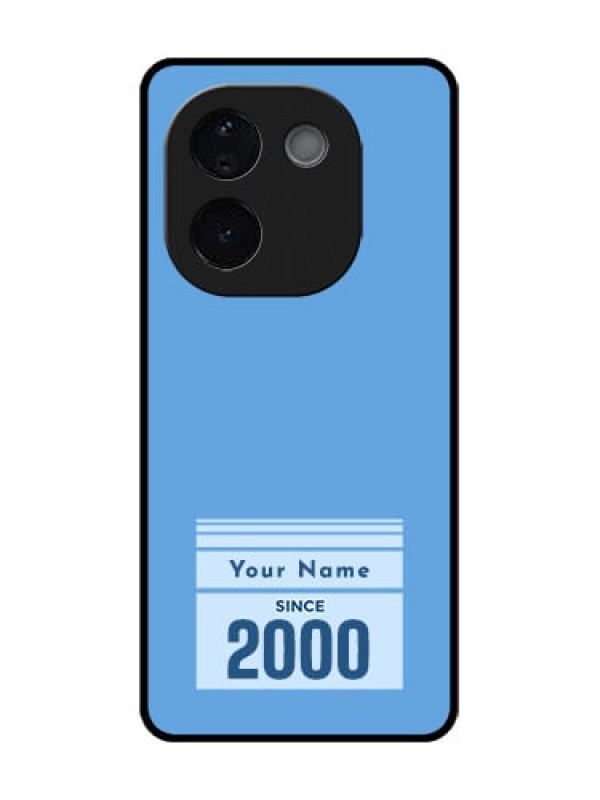 Custom iQOO Z9s Pro 5G Custom Glass Phone CaseCustom Year Of Birth Design