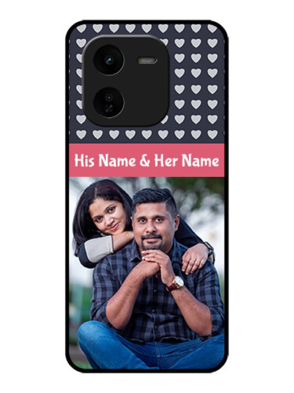 Custom iQOO Z9X 5G Custom Glass Phone CaseLove Symbols Design