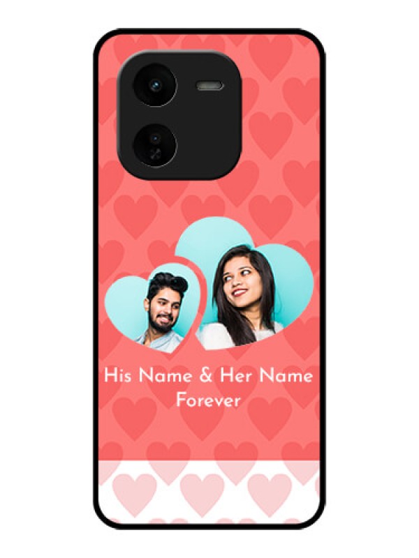 Custom iQOO Z9X 5G Custom Glass Phone CaseCouple Pic Upload Design