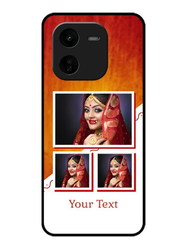 Custom iQOO Z9X 5G Custom Glass Phone CaseWedding Memories Design