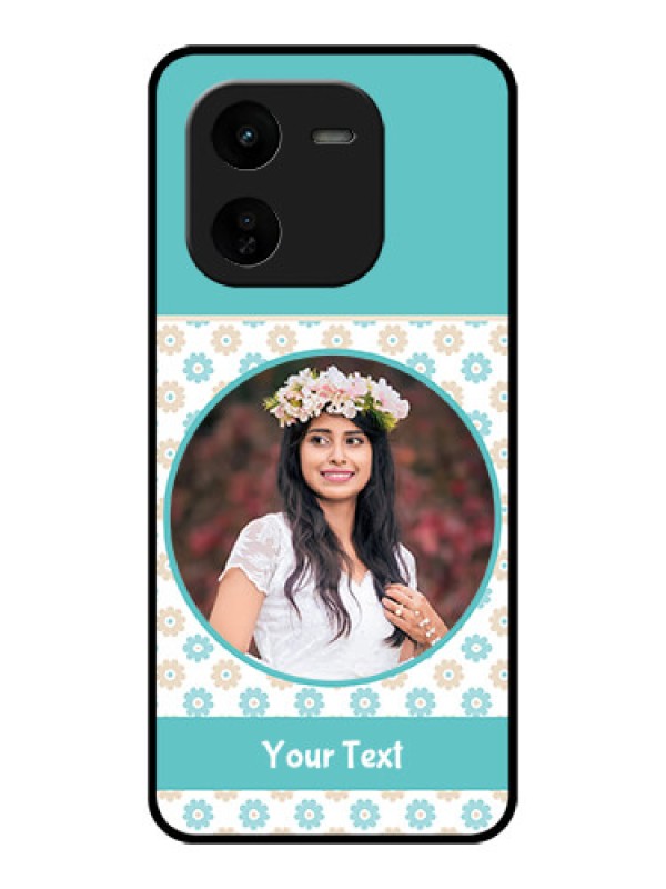 Custom iQOO Z9X 5G Custom Glass Phone CaseBeautiful Flowers Design