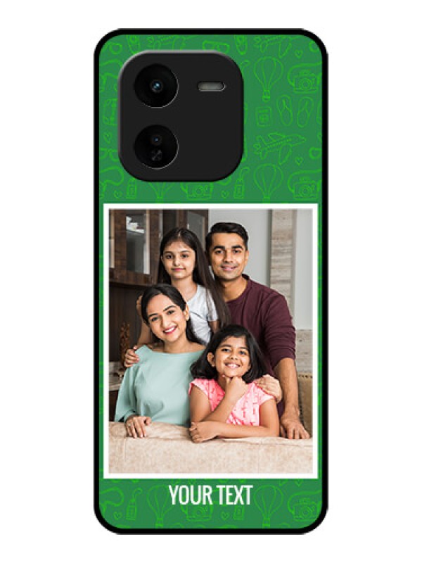 Custom iQOO Z9X 5G Custom Glass Phone CasePicture Upload Design