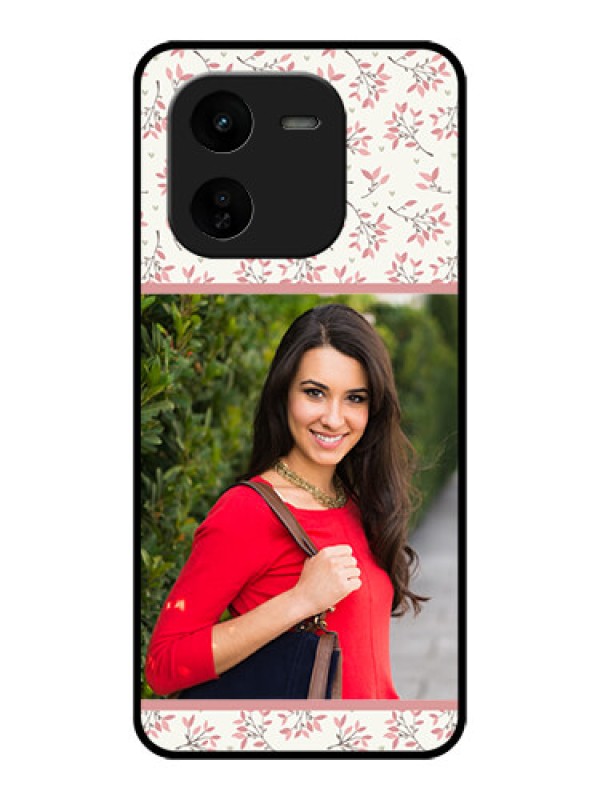 Custom iQOO Z9X 5G Custom Glass Phone CaseStunning Floral Design