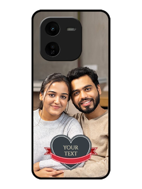 Custom iQOO Z9X 5G Custom Glass Phone CaseJust Married Couple Design