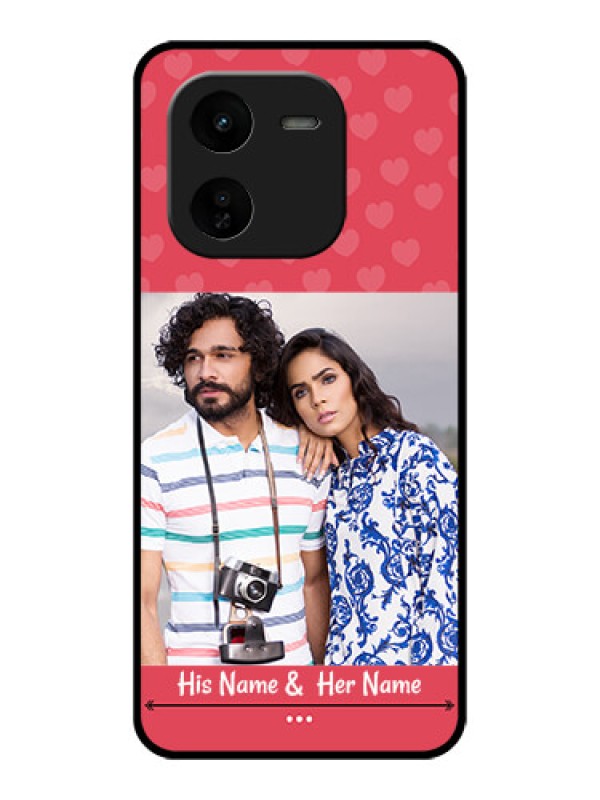 Custom iQOO Z9X 5G Custom Glass Phone CaseSimple Love Design