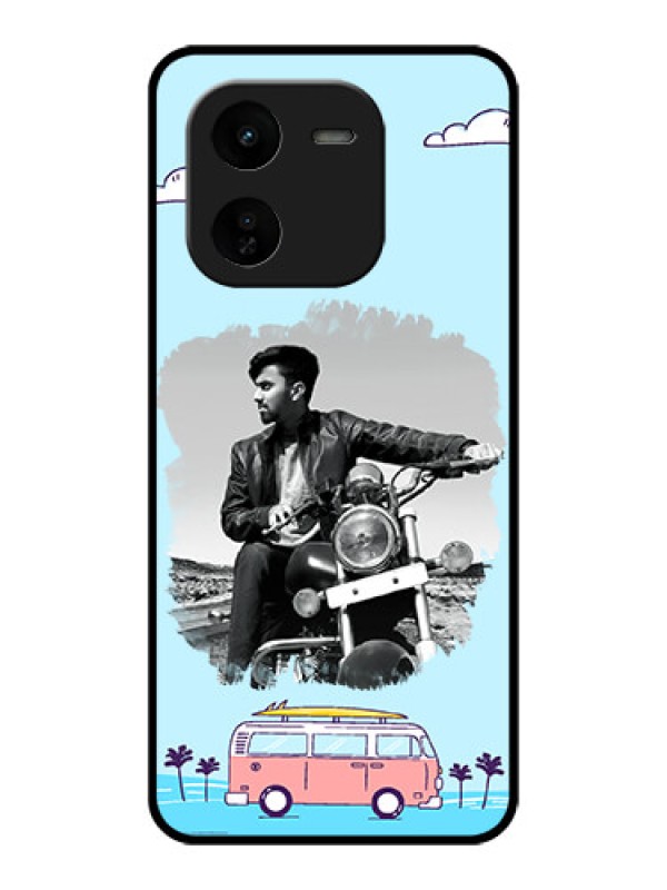 Custom iQOO Z9X 5G Custom Glass Phone CaseTravel and Adventure Design