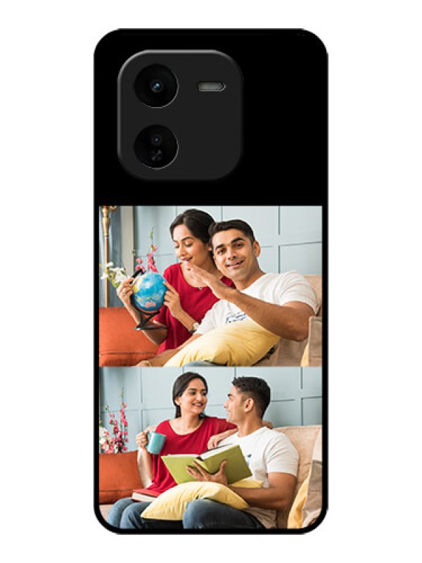 Custom iQOO Z9X 5G Custom Glass Phone Case2 Images Design