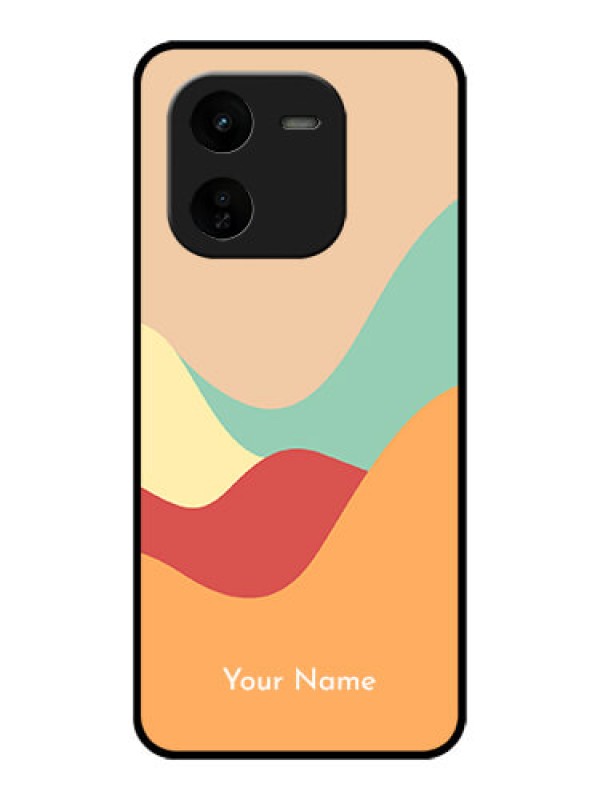 Custom iQOO Z9X 5G Custom Glass Phone CaseOcean Waves Multi - Colour Design