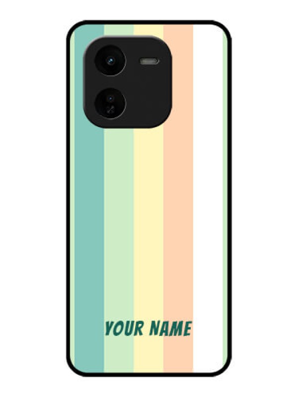Custom iQOO Z9X 5G Custom Glass Phone CaseMulti - Colour Stripes Design