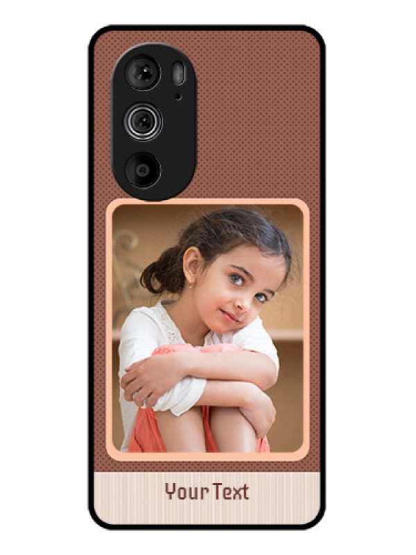 Custom Motorola Edge 30 Pro Custom Glass Phone Case - Simple Pic Upload Design