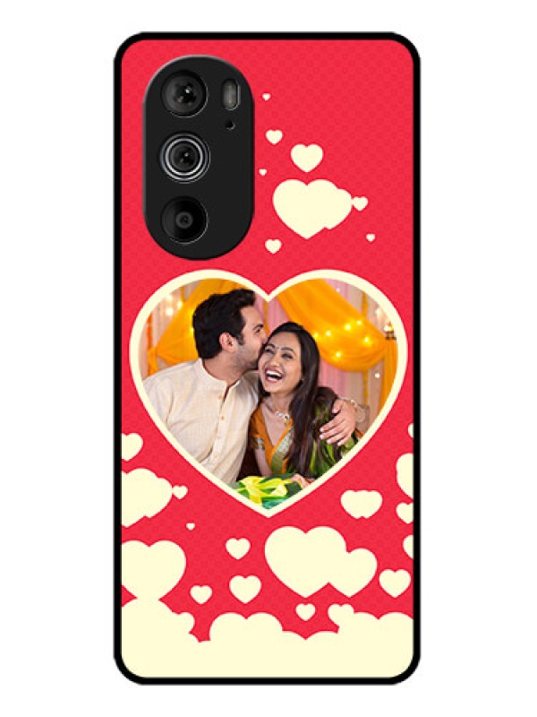 Custom Motorola Edge 30 Pro Custom Glass Phone Case - Love Symbols Phone Cover Design