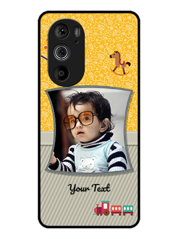 Custom Motorola Edge 30 Pro Custom Glass Phone Case - Baby Picture Upload Design