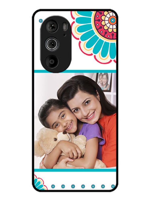 Custom Motorola Edge 30 Pro Custom Glass Phone Case - Flower Design