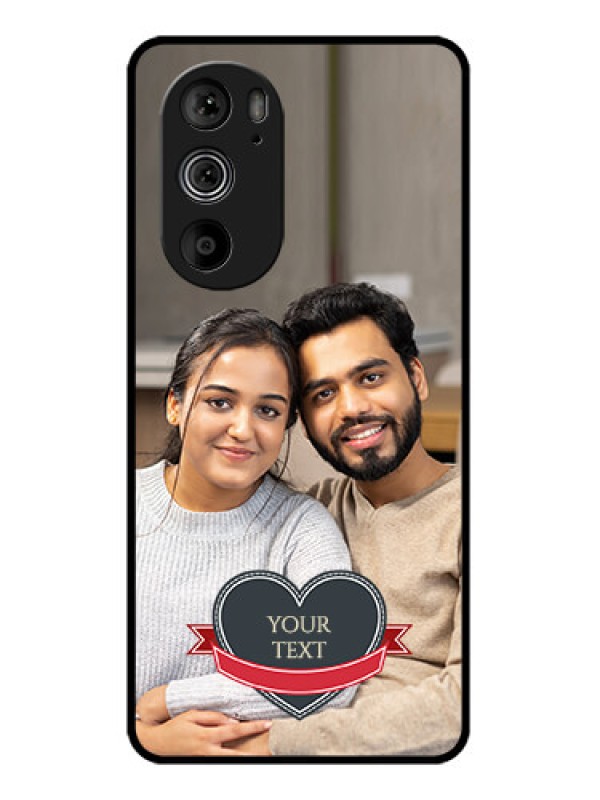 Custom Motorola Edge 30 Pro Custom Glass Phone Case - Just Married Couple Design